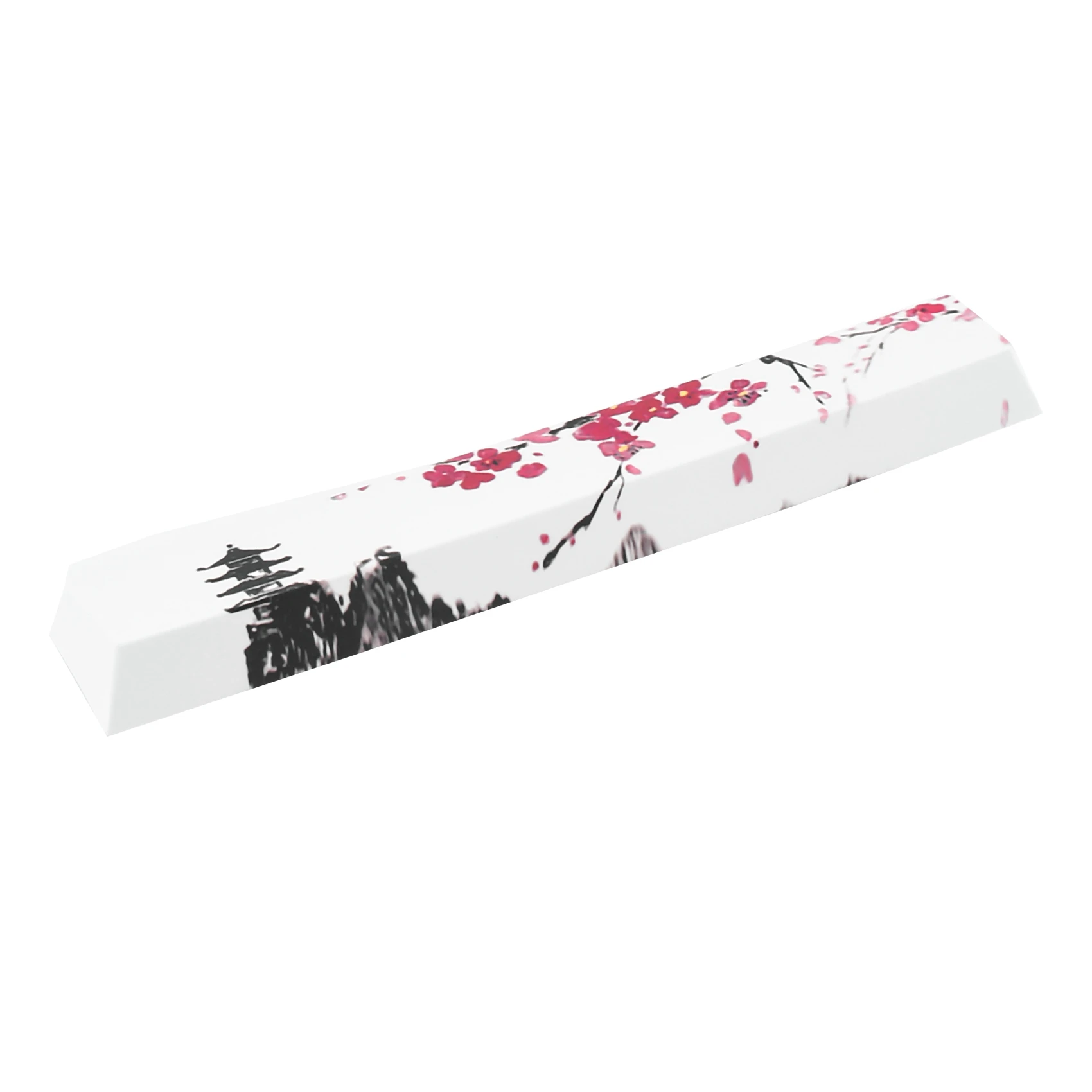 Five-Sided Dyesub 6.25U Novelty Keycap PBT Pagoda Plum Blossom Space Bar