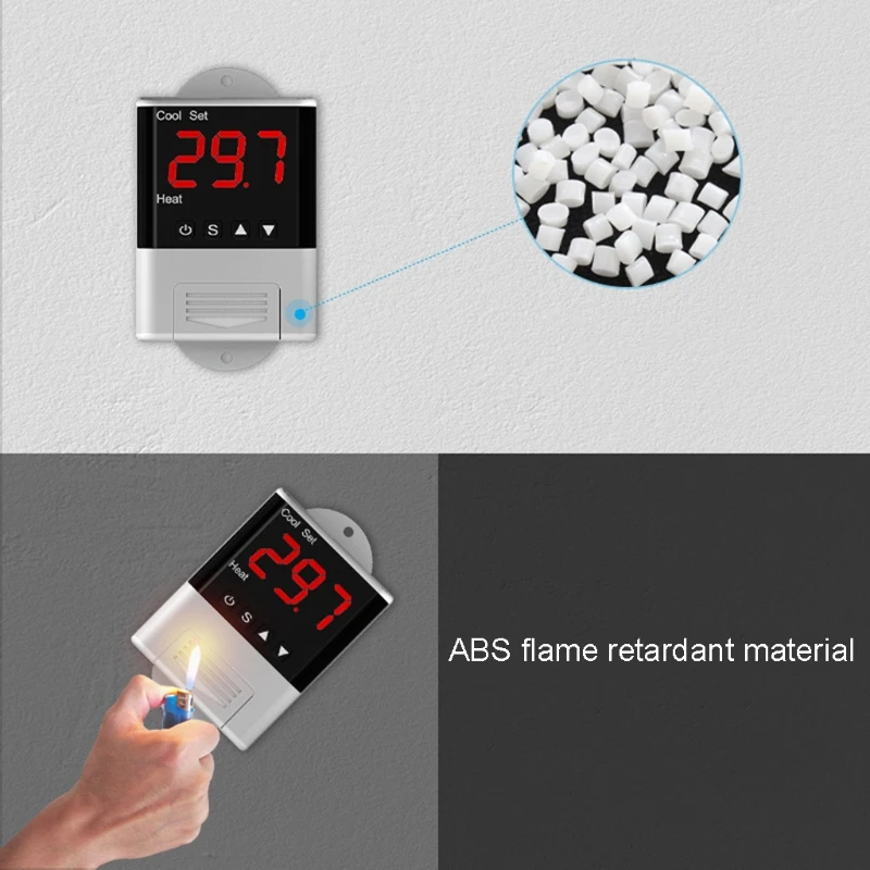 110 В-230 В переменного тока 10 А регулятор температуры 2 способа нагрева и охлаждения