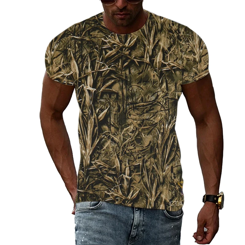 

Summer Fashion Personality Camouflage T-shirt men Interesting Casual Print short sleeve t-shirts Hip Hop harajuku Trend T-shirts