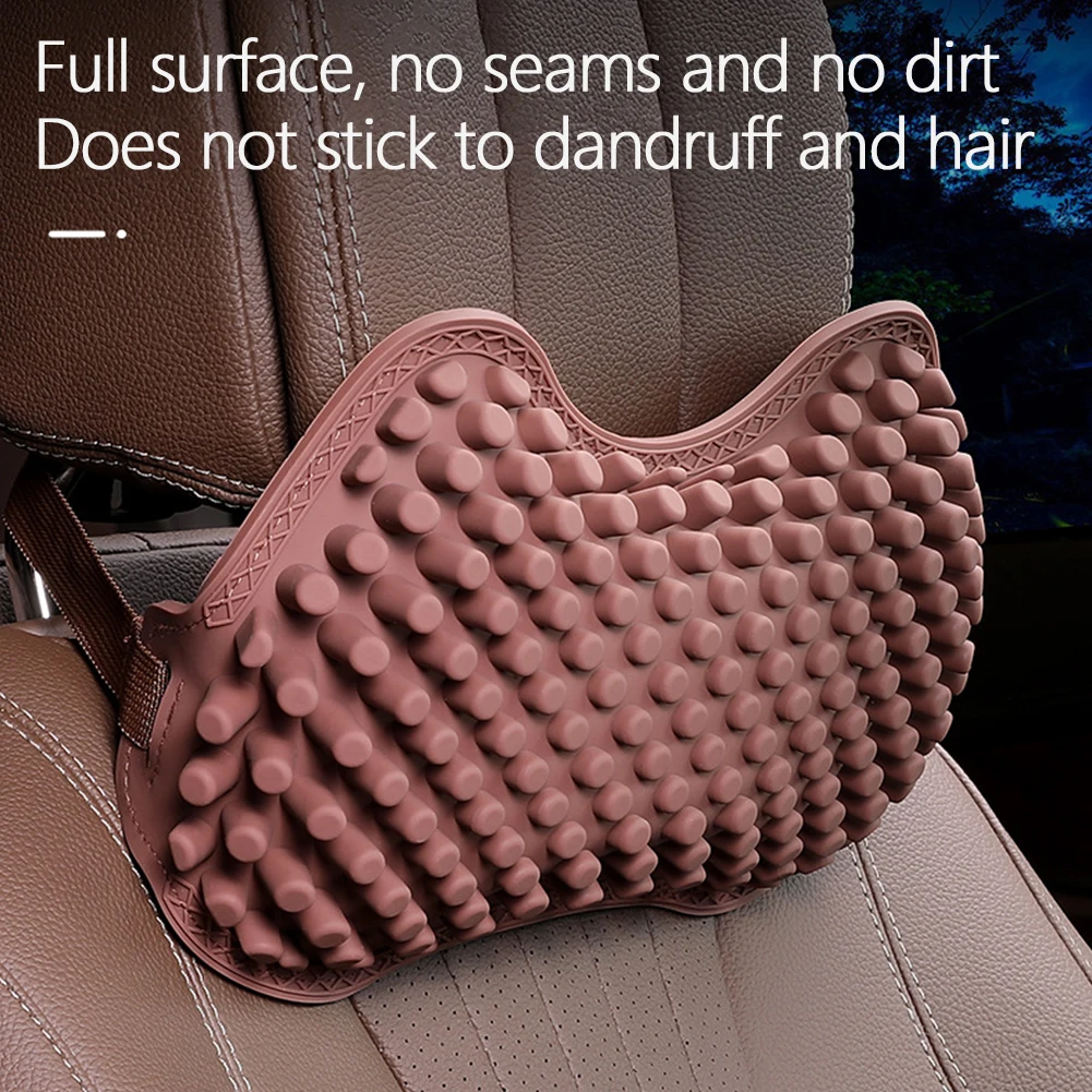 Автомобильная подушка для массажа шеи силикагелевая Подушка на подголовник