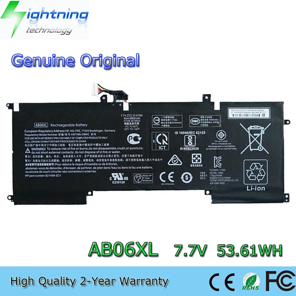

New Genuine Original AB06XL 7.7V 53.61Wh Laptop Battery for HP Envy 13-AD000 Series 13-AD023TU 13-AD026TU HSTNN-DB8C