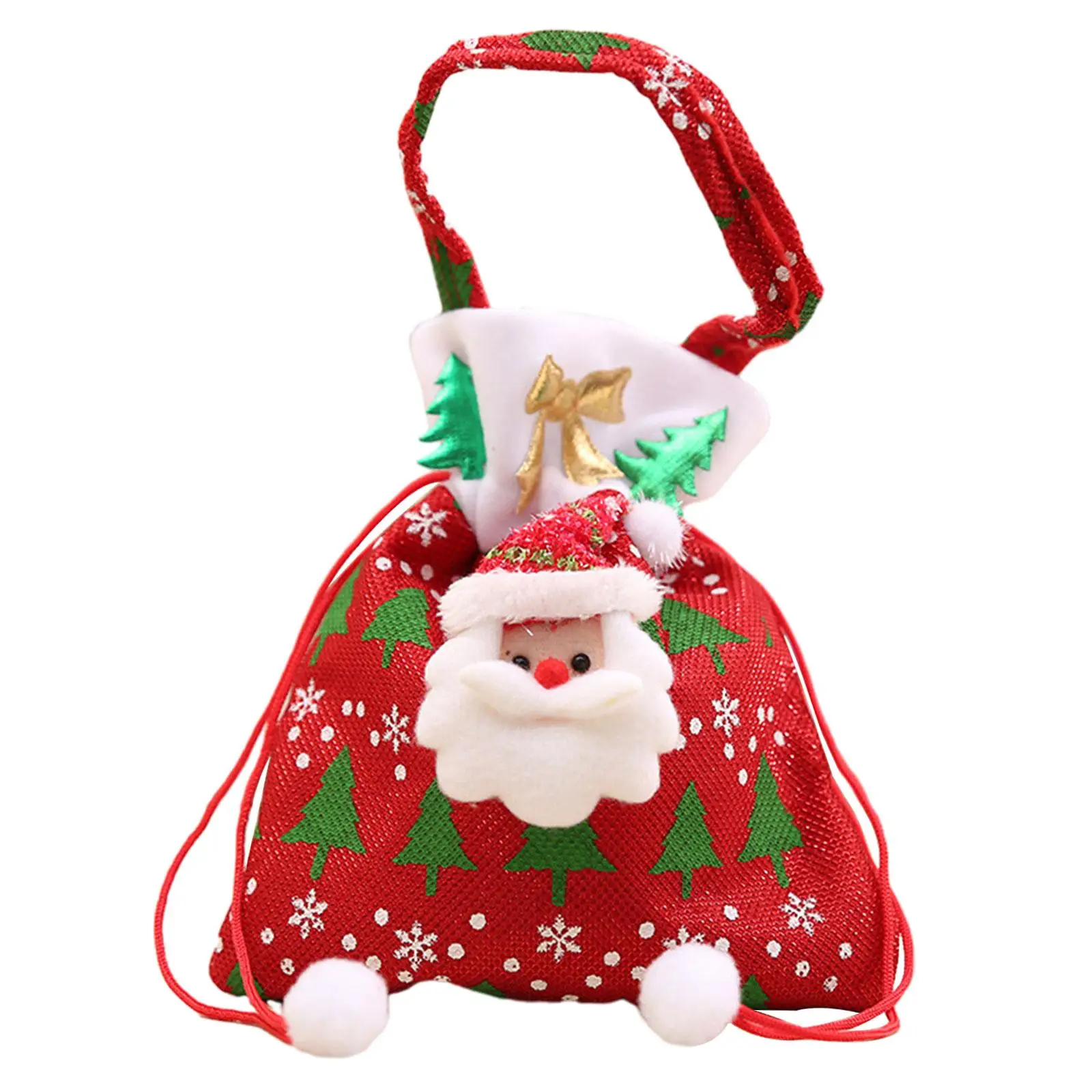 Рождественские вязаные подарочные сумки для кукол конфет на Рождество 2023
