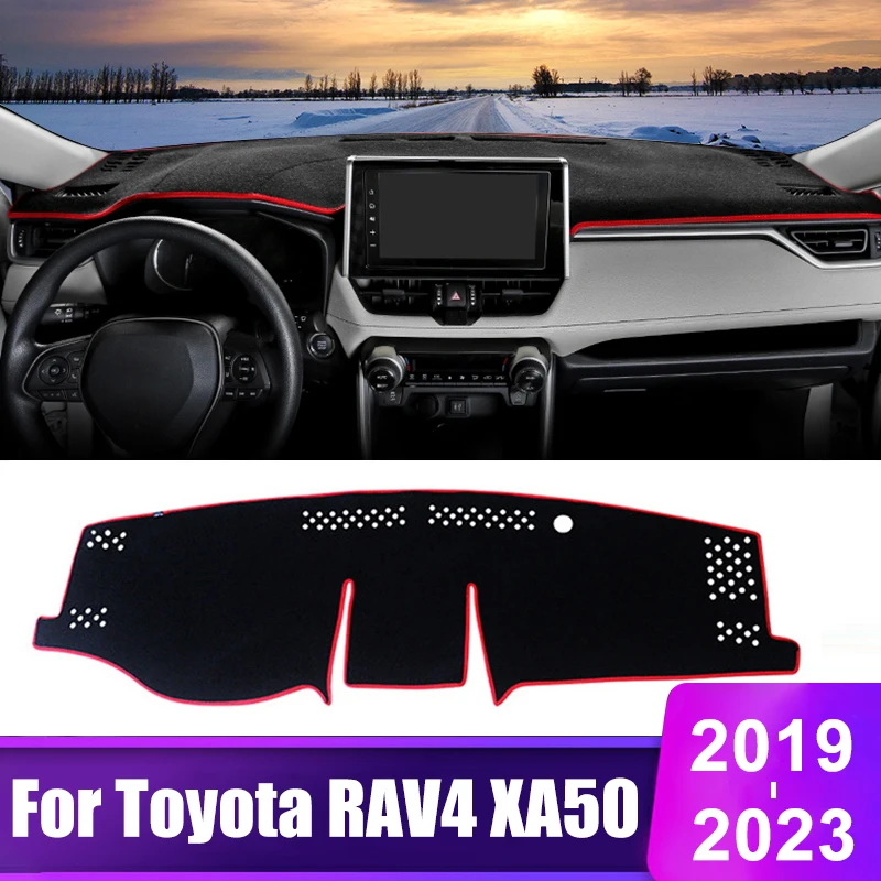 

For Toyota RAV4 2019 2020 2021 2022 2023 RAV 4 XA50 Hybrid Car Dashboard Cover Mats Pad Instrument Desk Carpets Accessories