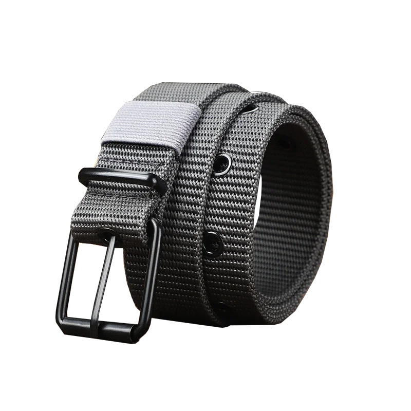 Men's Alloy Pin Buckle Belt Women High Quality Student Youth Nylon Canvas Waist Strap Belt for Jeans Luxury Designer Cummerbunds