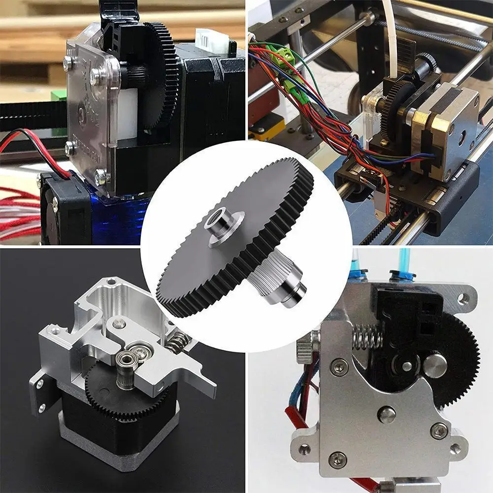 

For Artillery X1 Extruder Idler Arm And Gear With 66 Teeth For Aero Extruder Feeder Parts 1.75mm L0t4