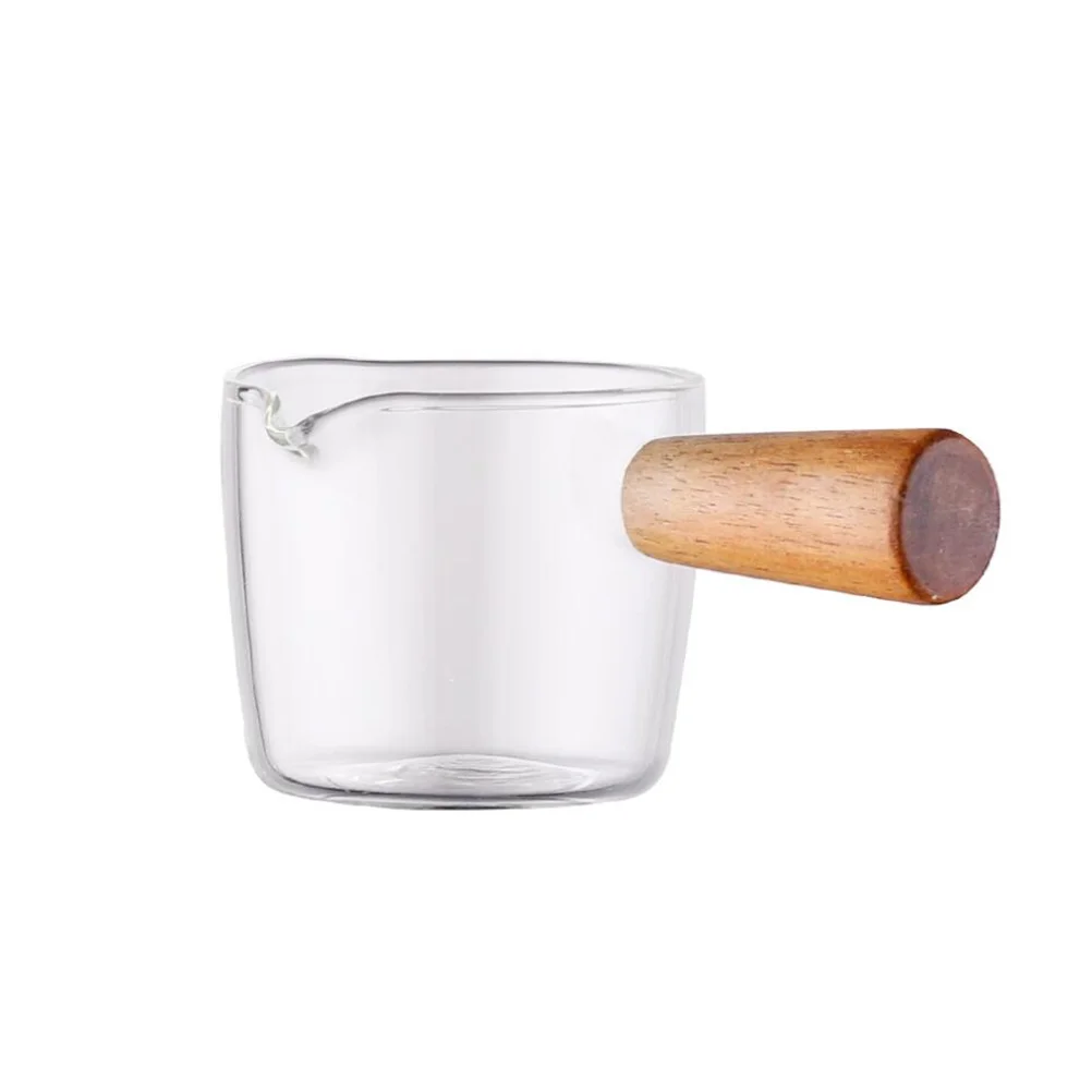 

Pitcher Creamer Glasssauce Coffee Syrup Dish Jugs Small Mini Jughandle Dispenser Cream Bowl Seasoning Maple Serving Dipping