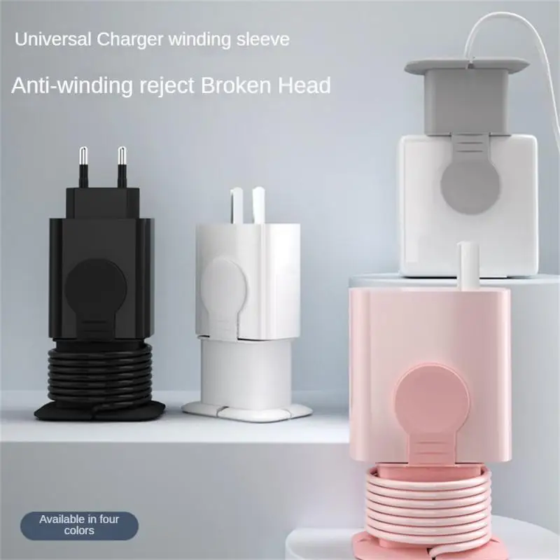 

26.00g Smart Cover Anti-fall Cable Protective Sleeve 97mm 52mm 33mm Charger Winding Device Anti Winding Silicone Portable