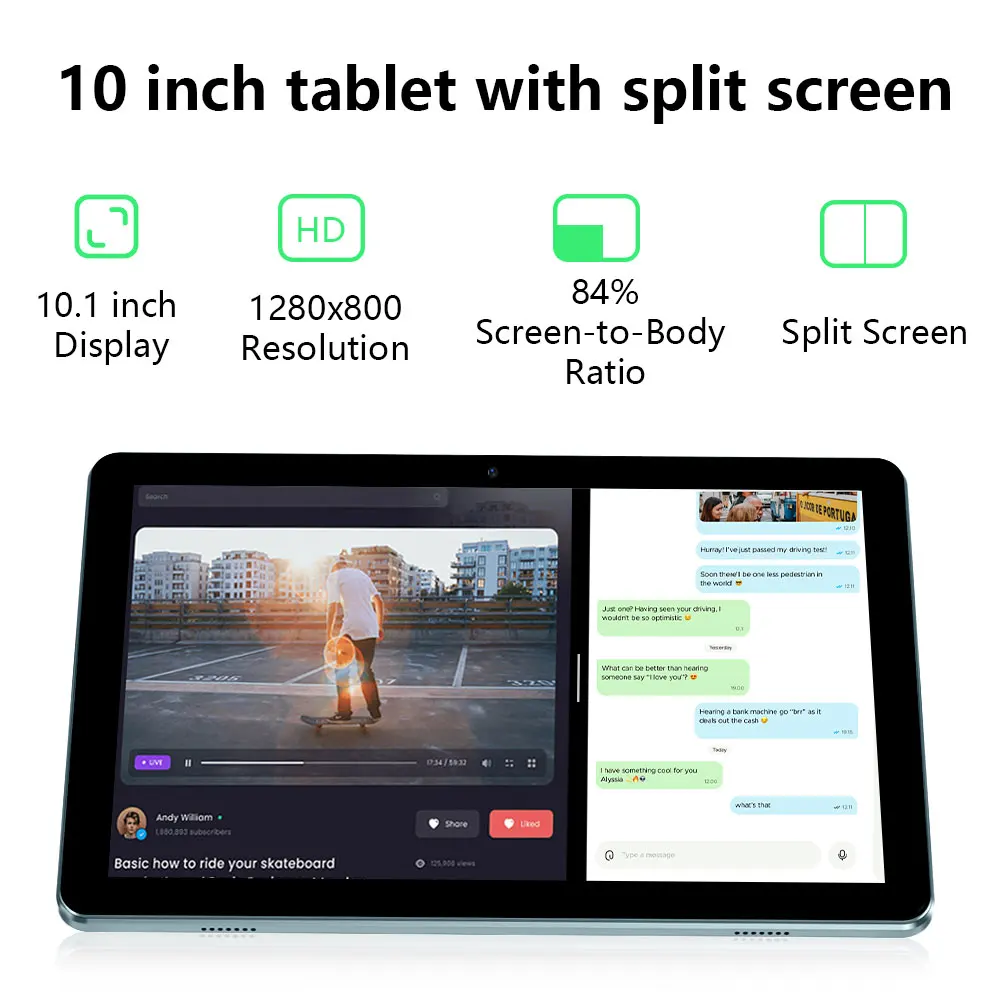 Фото Планшет COLORROOM K12E на Android 15, 10.1 дюйма, с защитным чехлом, 24 ГБ ОЗУ, 64 ГБ ПЗУ, IPS, сертифицирован GMS, с возможностью расширения до 1 ТБ. №4