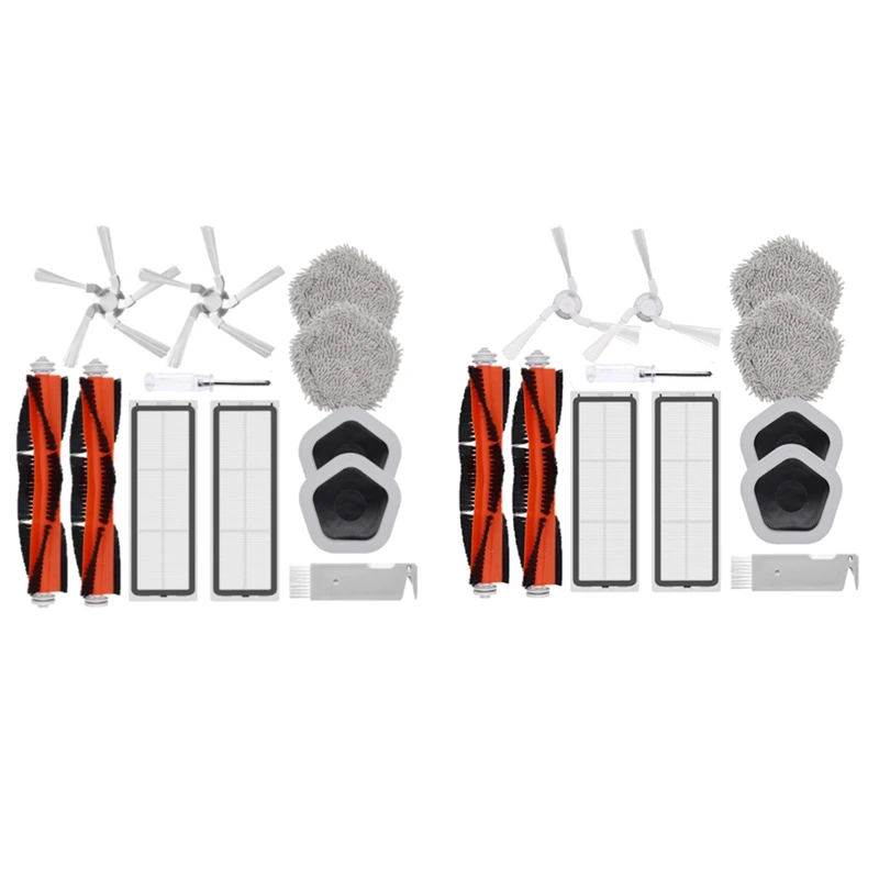 

12Pcs For Xiaomi Dreame Bot W10&W10 Pro Robot Vacuum Cleaner Replacement Main Side Brush HEPA Filter Mop Cloth And Mop Holder A