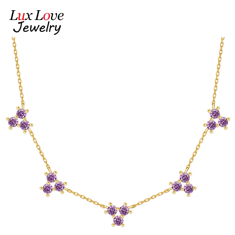 

Женское ожерелье из серебра 925 пробы, с покрытием из 18-каратного золота