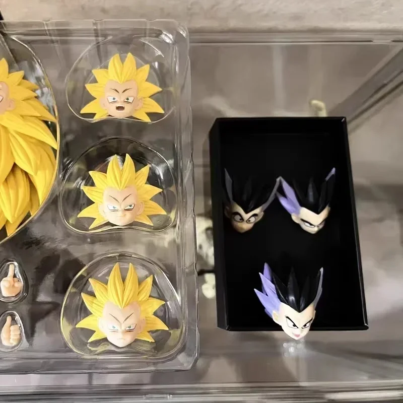 Подлинный Dragon Ball Kw Studio S.H.Figuarts Shf Gotenks аксессуары для головы Ssj3 + комплект базовой