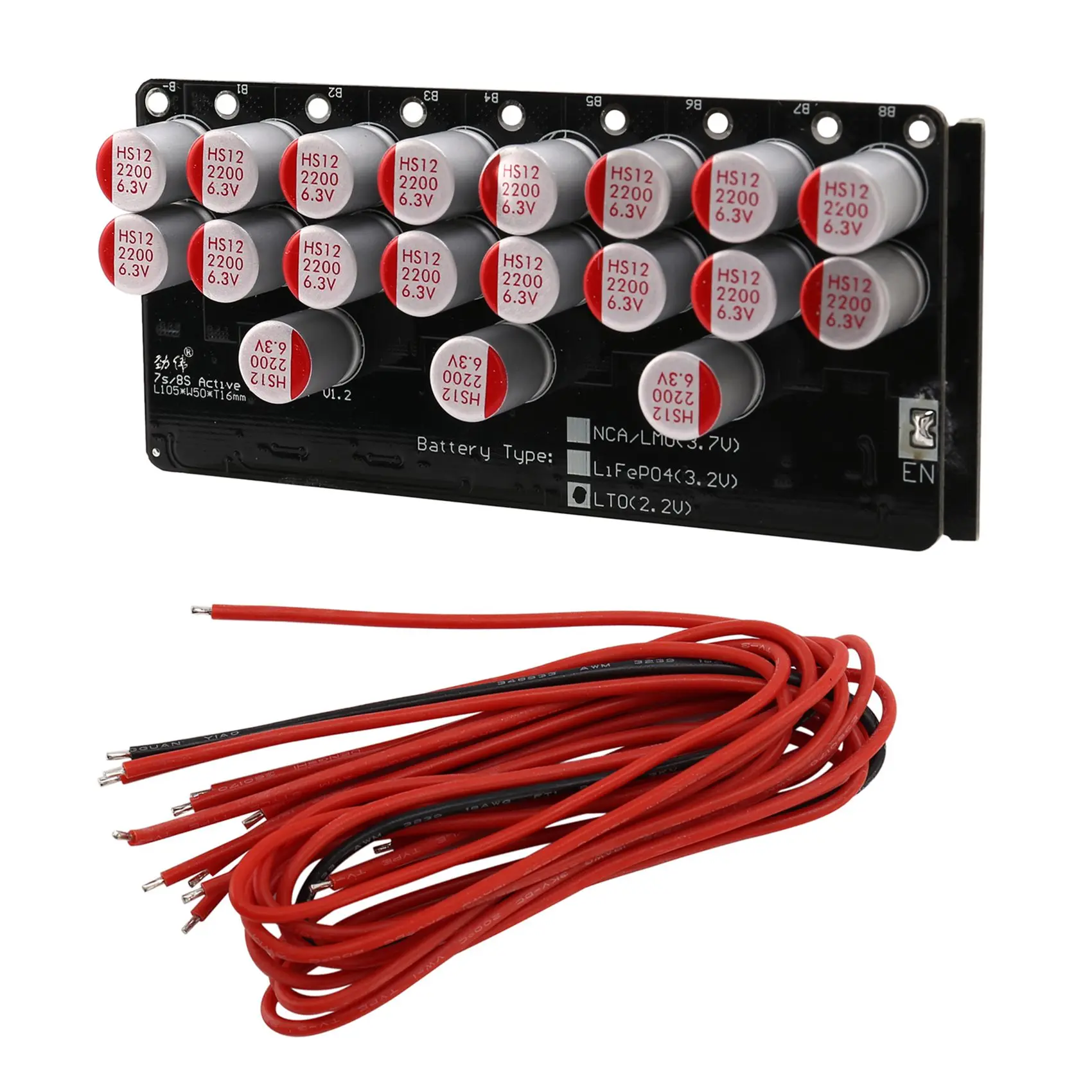 

5A Balancer 8S LiFePo4 Li-Ion Ver Battery Active Equalizer Balancer Energy Transfer Board Balance