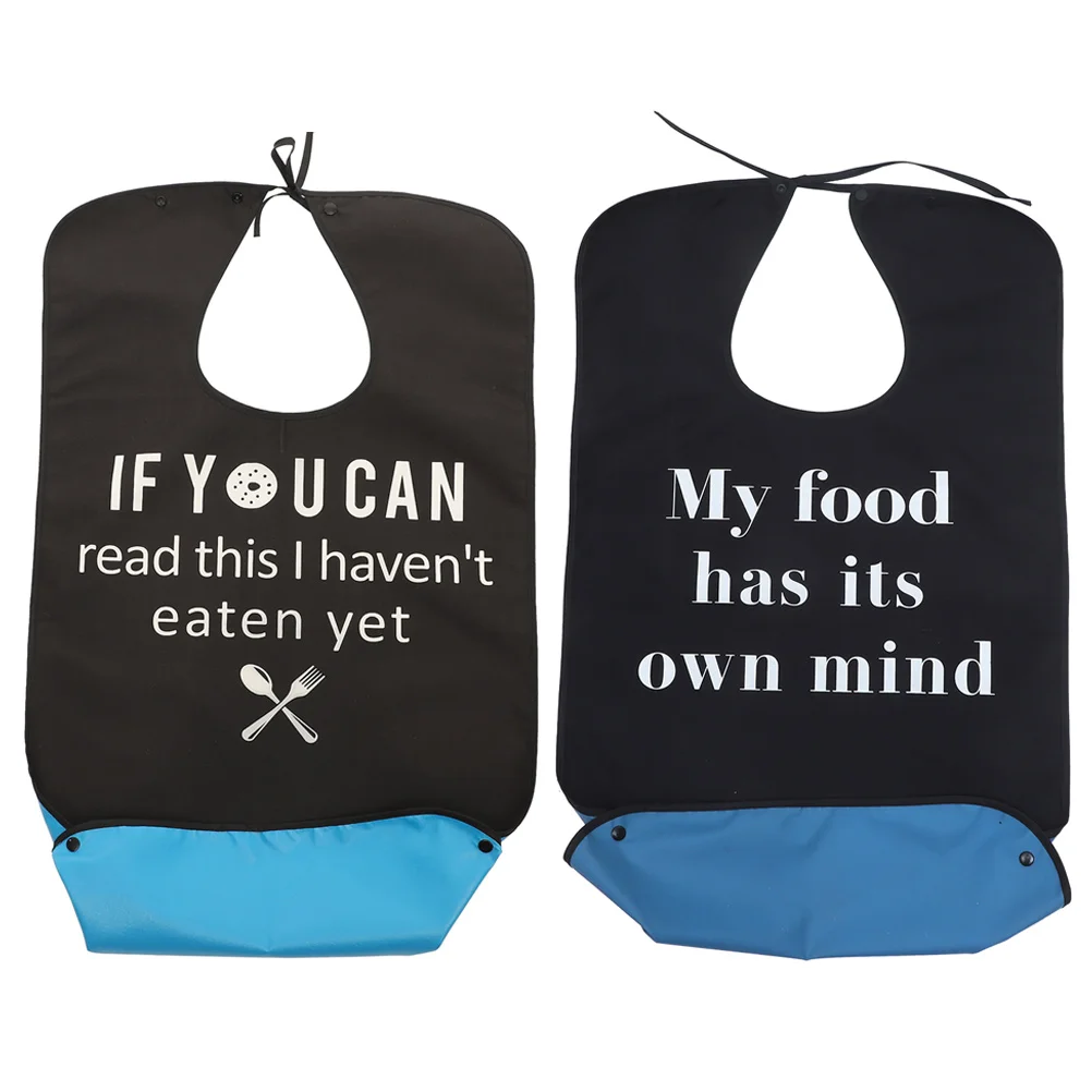 

2 Pcs Sarongs Women Reusable Senior Bibs Reusable Dinner Bib Adult Bibs Washable Mealtime Bib Cloth Bibs Elderly