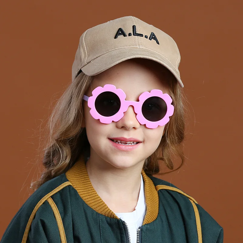 

DOISYER, высокое качество, новинка, детские солнцезащитные очки в форме цветка, мягкие силиконовые Мультяшные солнцезащитные очки