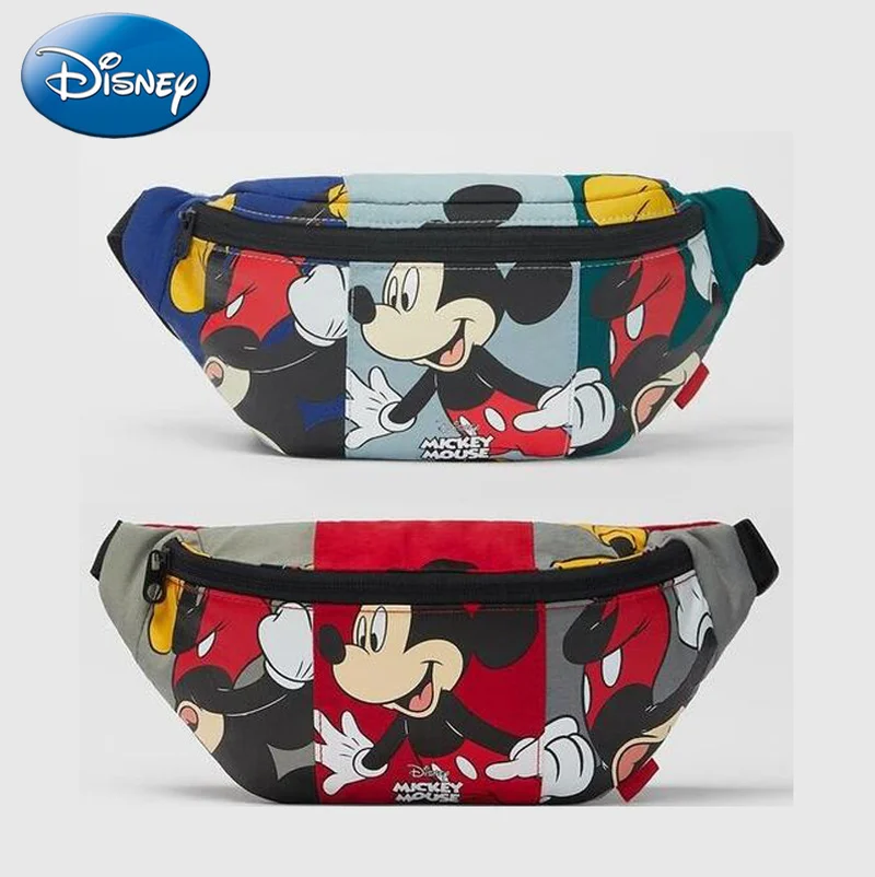 

Disney 2023 New Fanny Pack Girls Mickey Mouse Child Banana Bag for Boy Minnie Chest Bag Cute Waist Pack for Girls Crossbody Bag