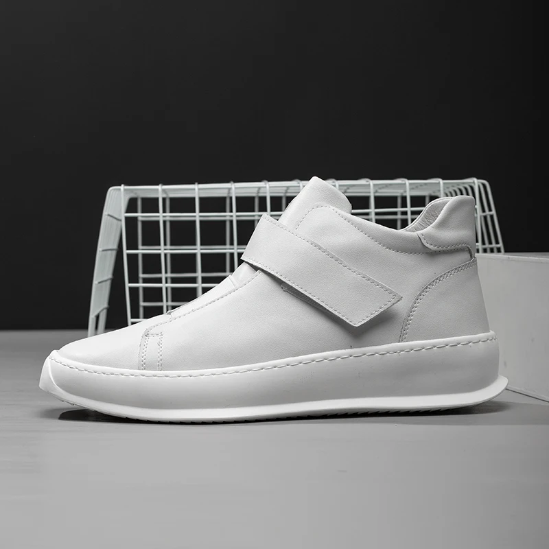 Новые зимние высокие туфли теплая белая обувь модные для скейтборда мужские