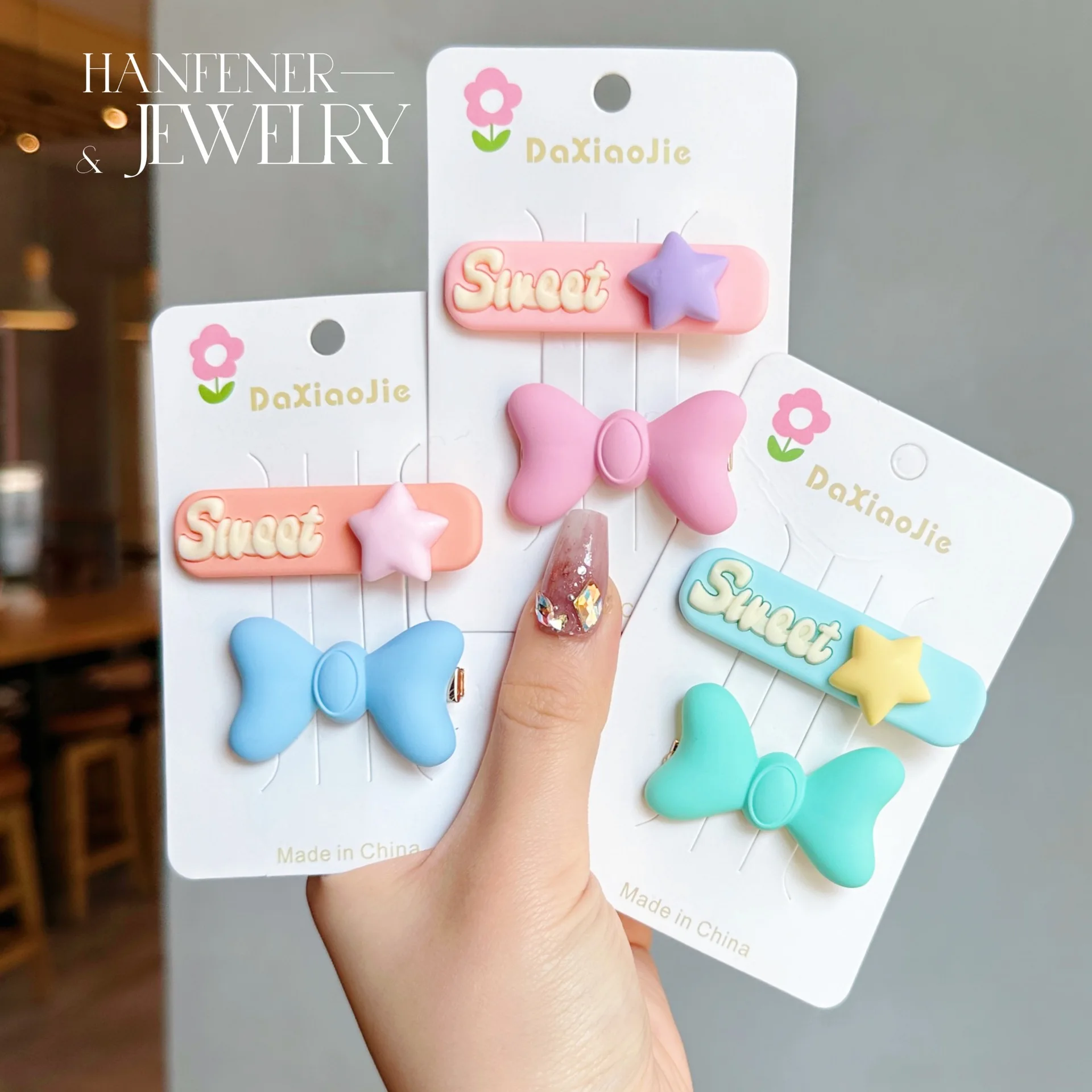 

2Pcs/Set Elegant Butterfly Bows Hair Clip Hair Accessories Princess Star Hairclips For Kids Girls