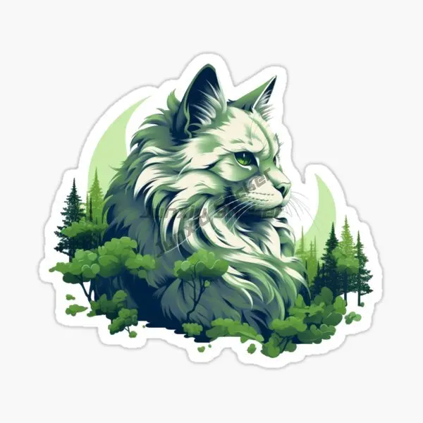 Maine Coon Cat милые домашние животные персонализированные наклейки из ПВХ для
