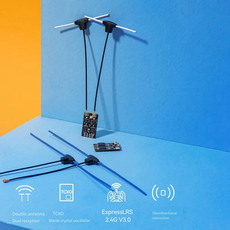 Приемник разнесенных сигналов Superd ELRS Exprsslrs RX 2T антенны TCXO для радиоуправляемого