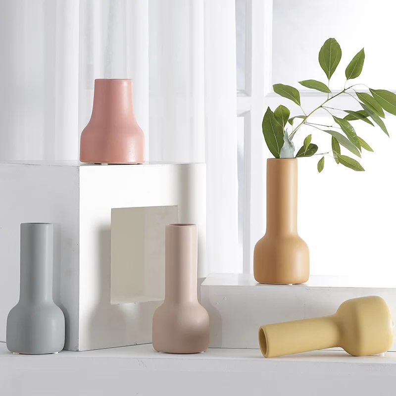 

Американская ваза Morandi, украшение для гостиной, Цветочная композиция в скандинавском стиле, современная простая керамическая креативная мо...