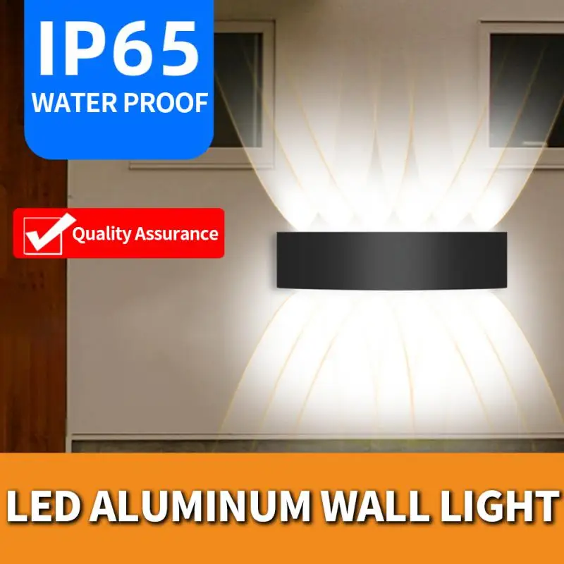

Double-sided Luminescence Modern Nordic Luminaire Aluminum Wall Light Led Waterproof Wall Lamps Porch Garden Wall Lamp