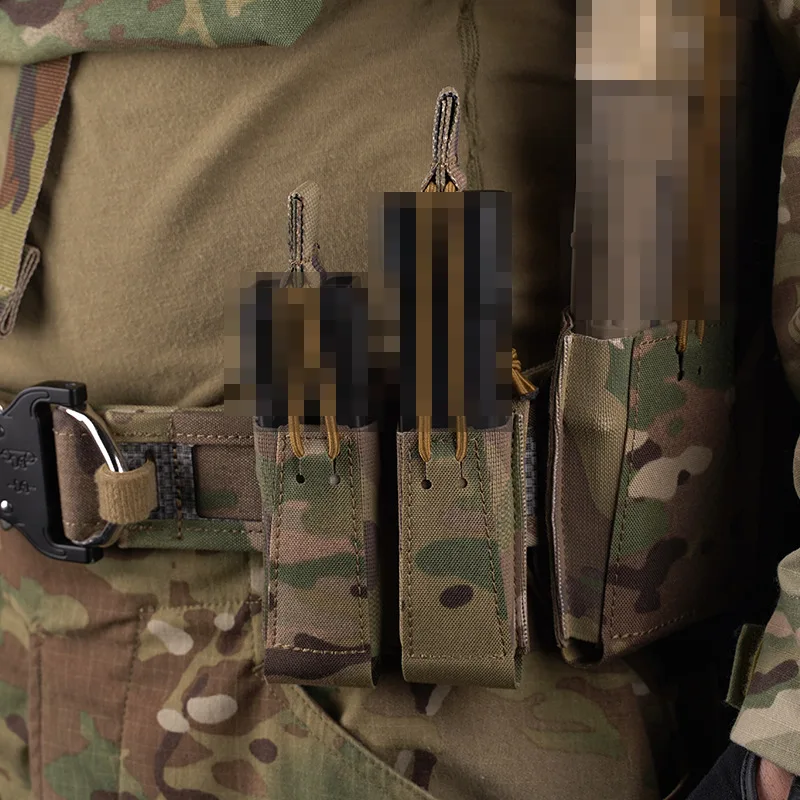 Камуфляжный подсумок для журналов Assaulter Dual Pistol тесьма Molle эластичная веревочная