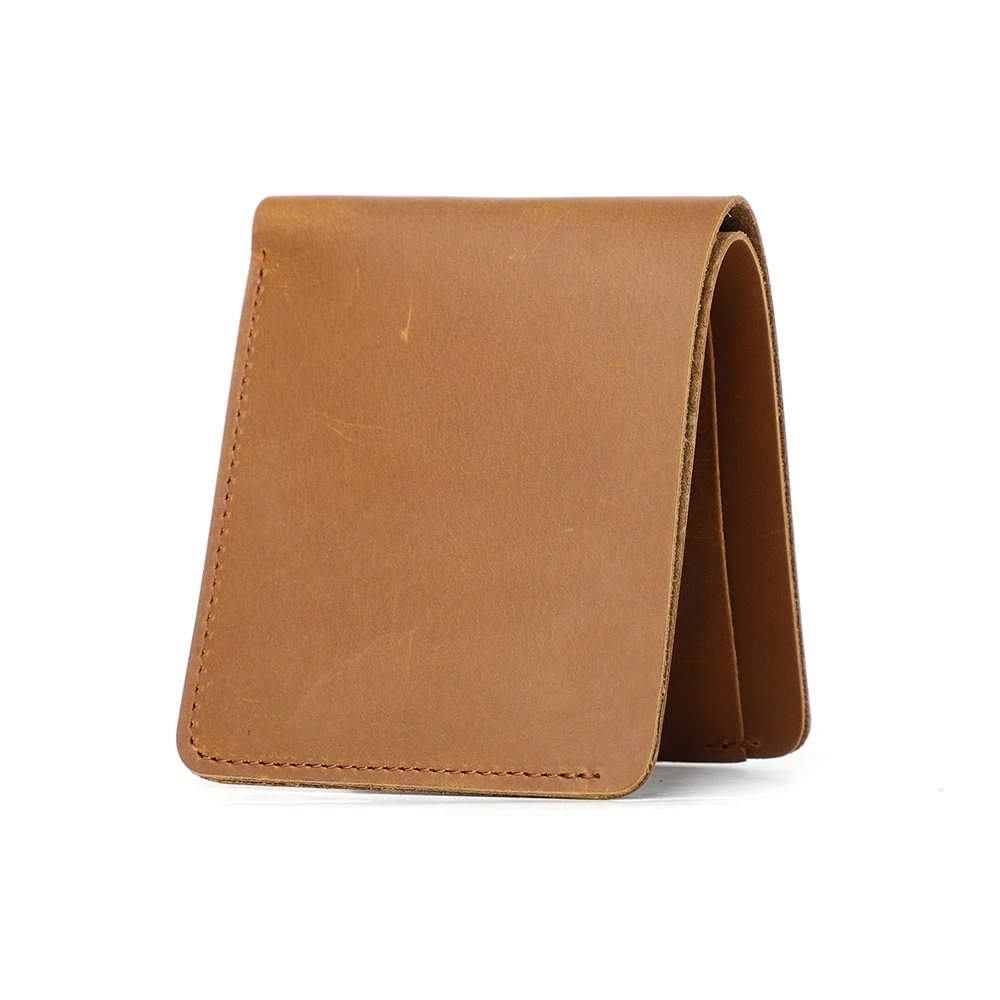 JOYIR мужской тонкий кожаный кошелек Crazy Horse повседневный держатель для денег и