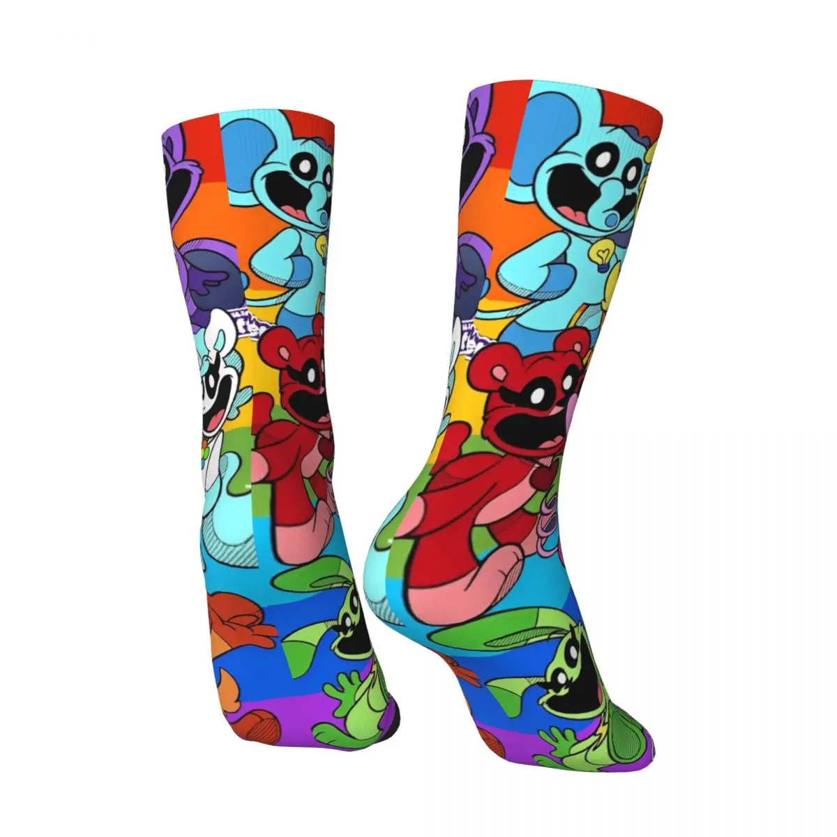 Взрослые мужские носки улыбающиеся ловля животных забавные чулки с героями
