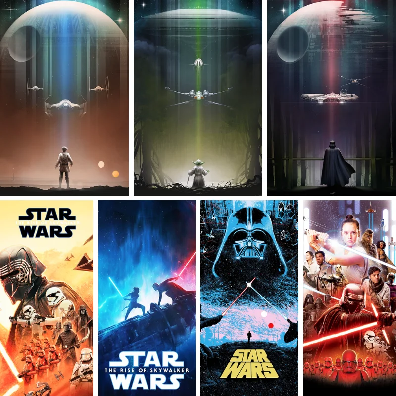 

Star Wars 5D Diamond Painting Kit Starwars Art Cartoon Yoda Force Jedi Knight Lightsaber Diamond Mosaic Noveltie Home Decor