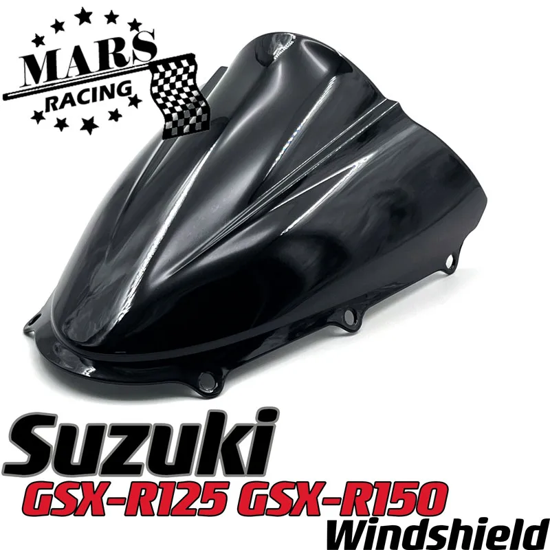

Дефлектор ветрового стекла мотоцикла, козырек для Suzuki GSX-R150 GSX R150 2017-2020 2021 GSXR125 GSXR150 с двойным пузырьком