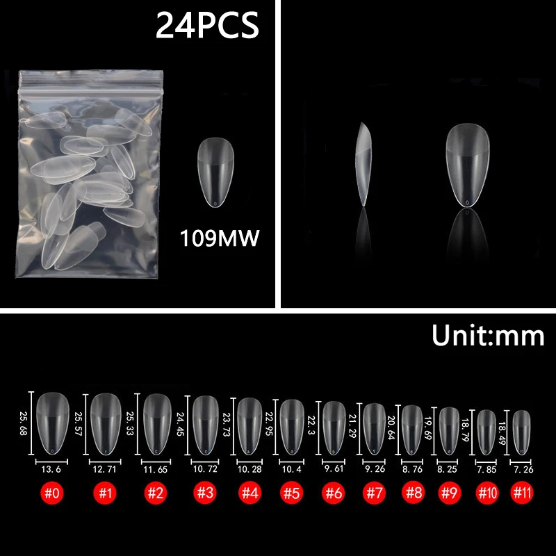 Туфли-шпильки с округлой поверхностью квадратные матовые накладные Типсы для