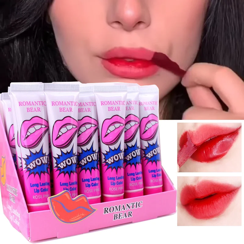 

Amazing Peel Off Liquid Lipstick 6 Colors Waterproof Long Lasting Matte Lip Gloss Tint Moisturizing Tear Off Lip Makeup Cosmetic