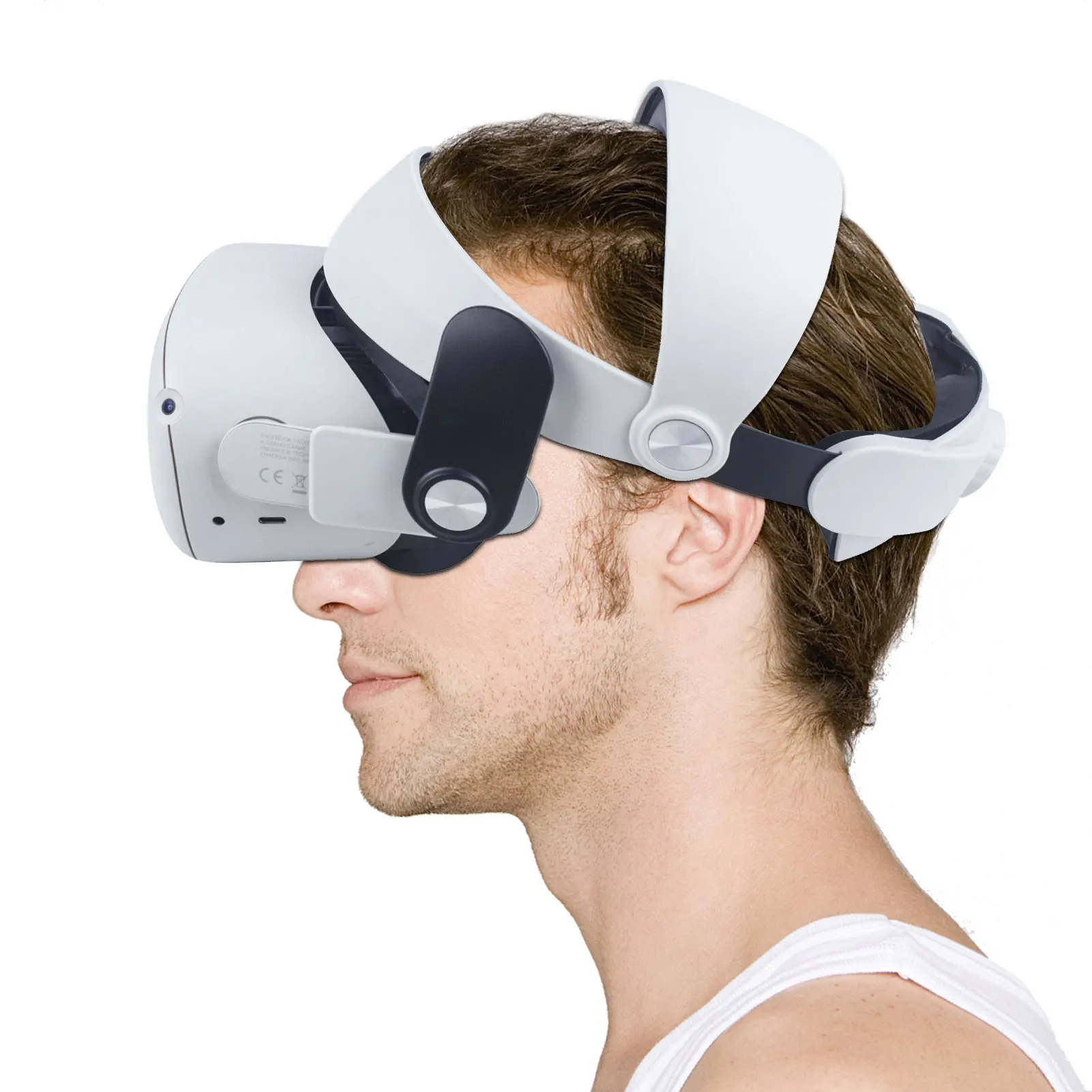 

Adjustable Head Strap For Oculus Quest 2 VR Increase All-round Support Improve Comfortable Virtual Reality Replace Accessorie