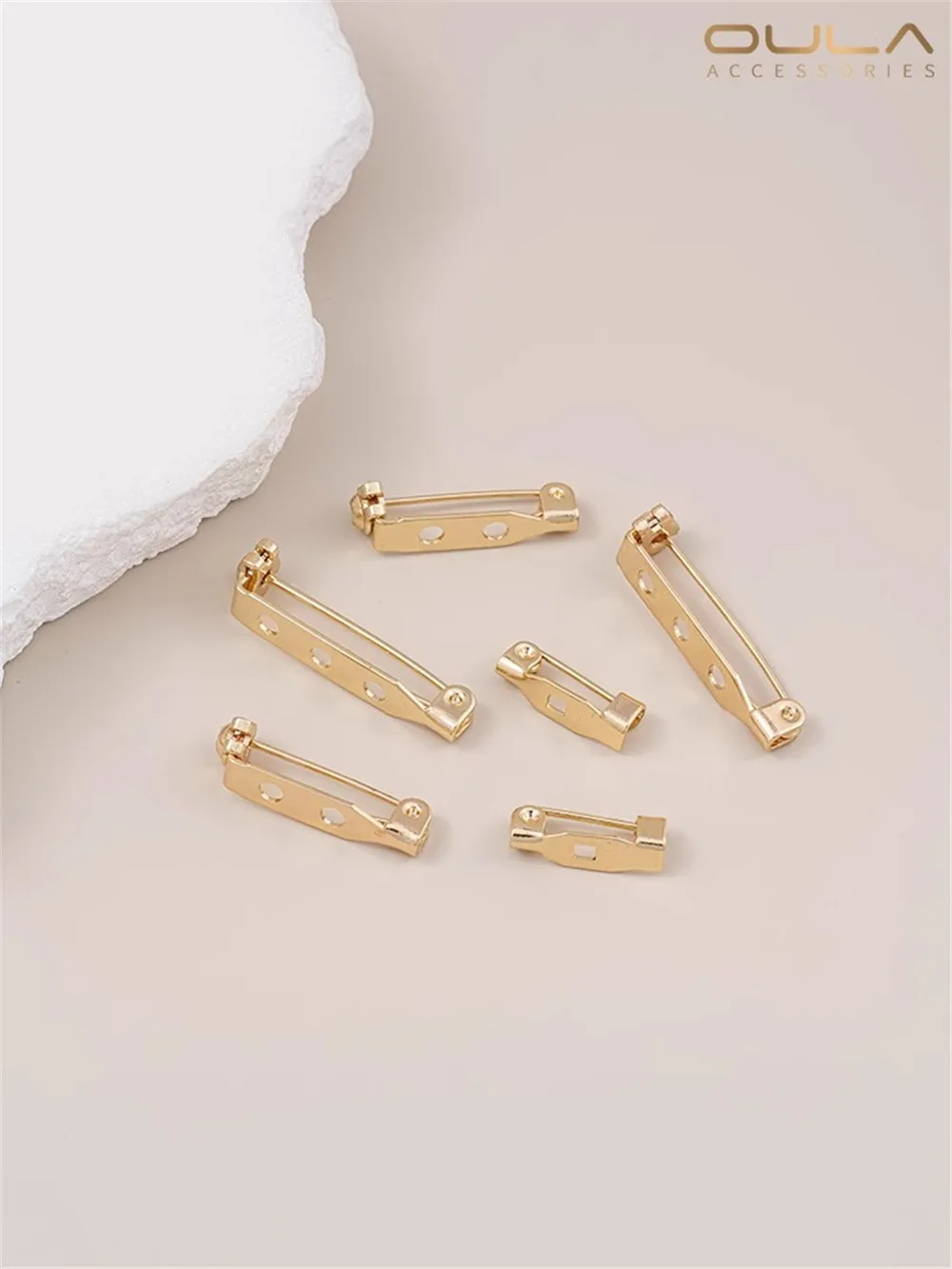 14-каратное золото безопасная вращающаяся булавка сделай сам основа для броши