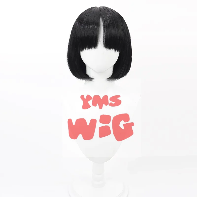 Синий архив Kiryu Kikyou парик для косплея короткие черные термостойкие синтетические