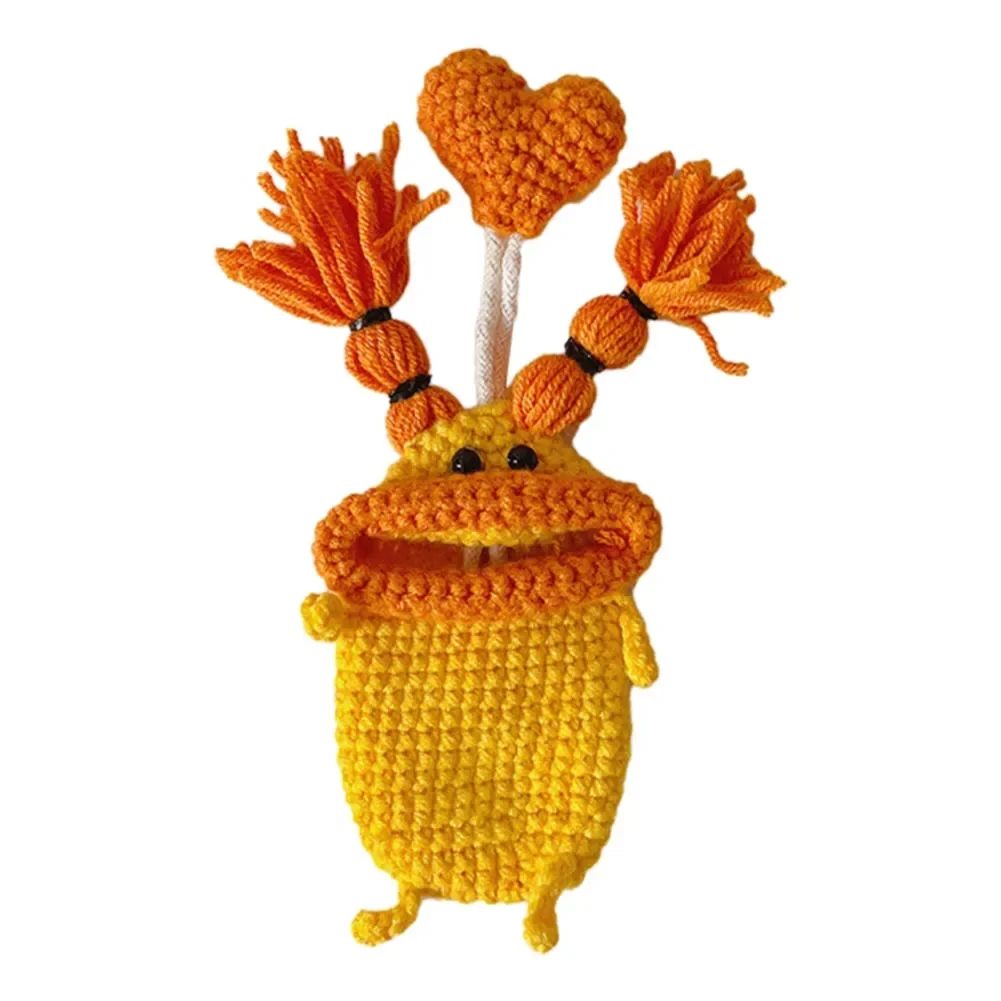 Компактная сумка для ключей ручной вязки забавная плотная легко носить с собой