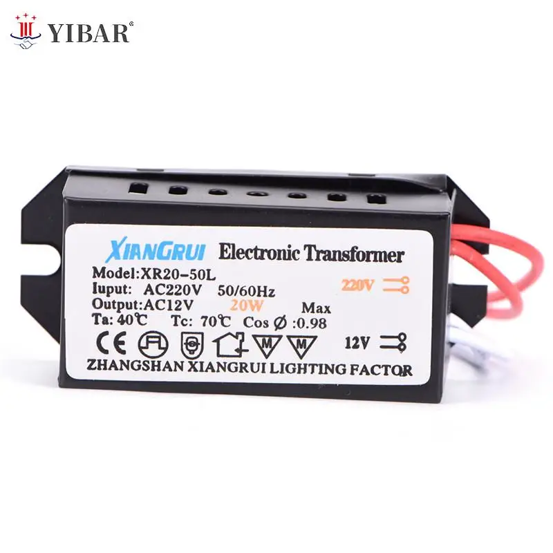 

Hot Sale 20W AC 220V To 12V LED Power Supply Driver Electronic Transformer