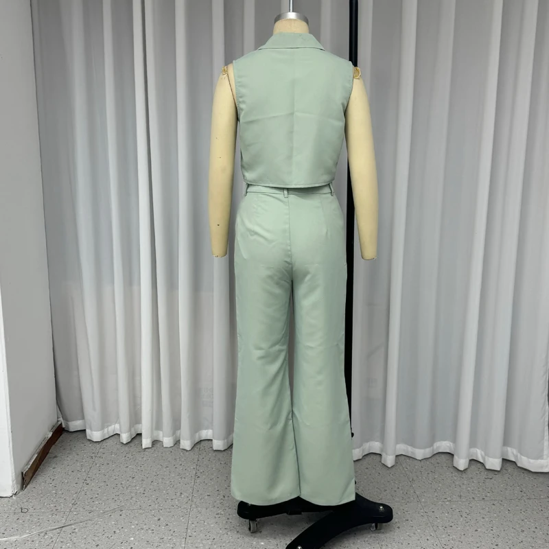 Женский комплект из двух предметов Wefads модный летний однотонный топ без рукавов