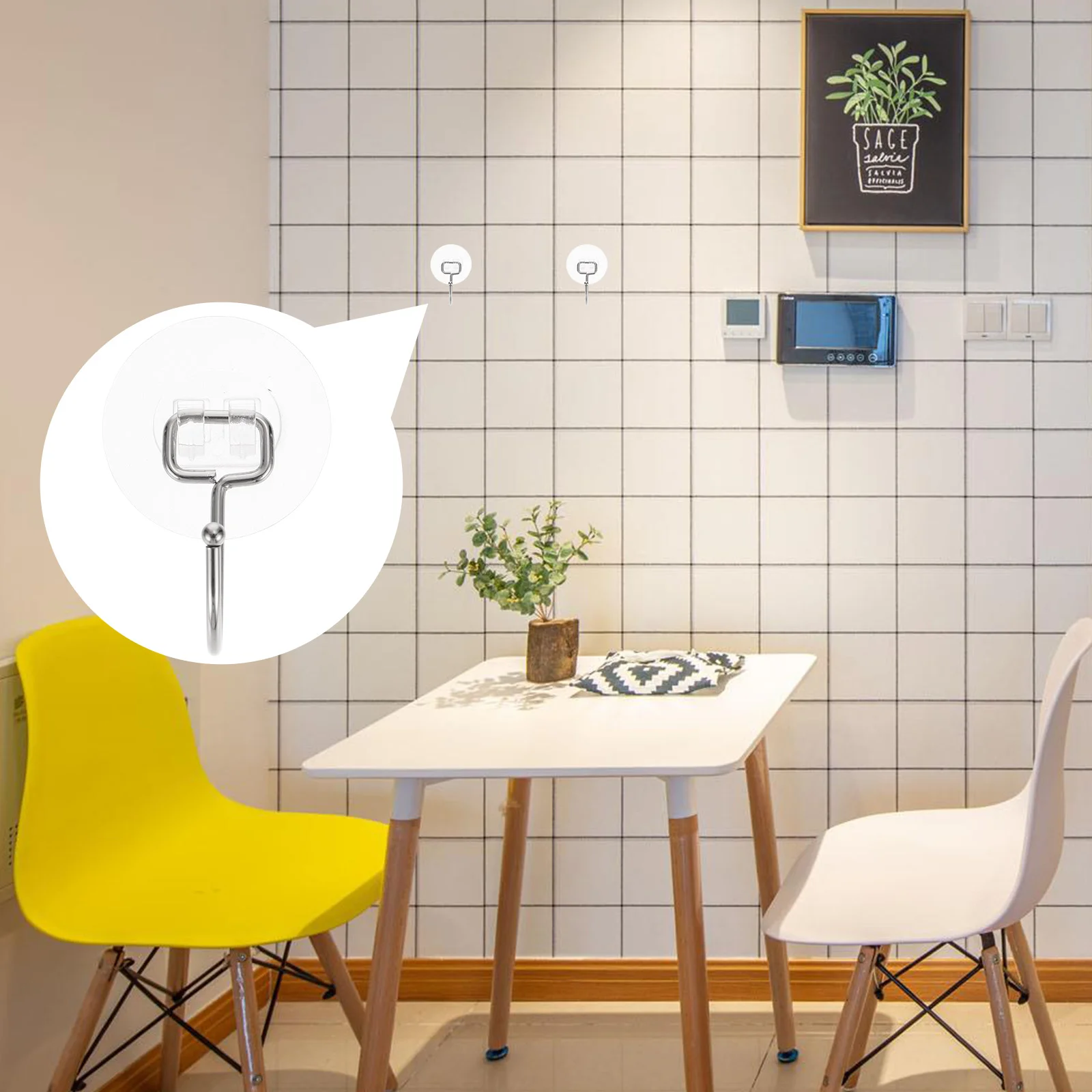 

Hooks Wall Hook Hanger Adhesive Coat Towel Kitchen Key Bathroom Sponge Bath Hangers Hat Hanging Decoration Kitchenware Rack