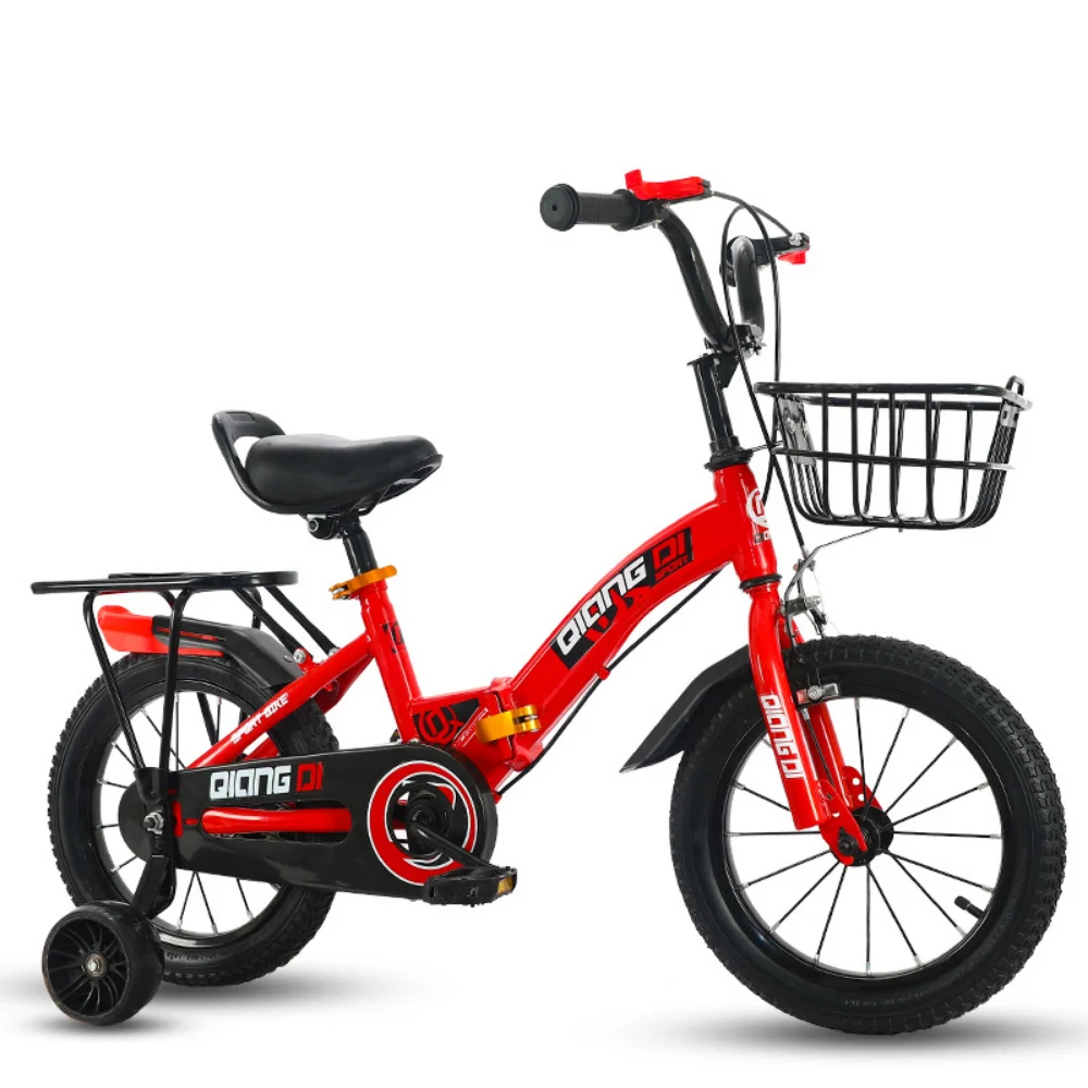 

Folding Bicycle Children'S Bike With Front And Rear Sensitive Double Brakes Anti-Skid And Wear-Resistant Tires