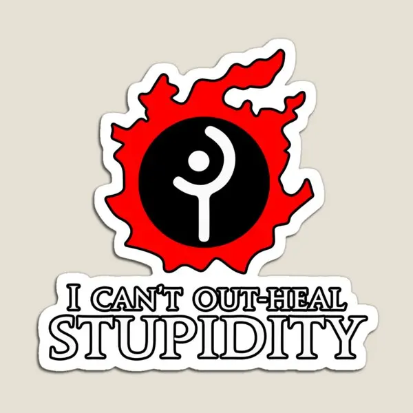 Забавный Магнит I Ca Not Out Heal для глупости яркий держатель дома детской