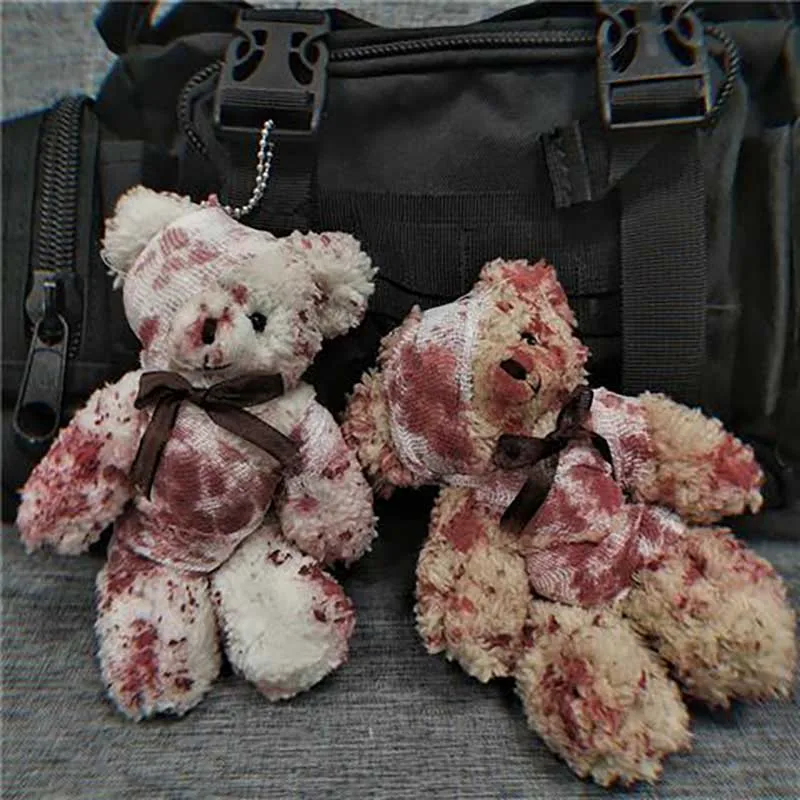 

Little Bear Plush Toys Silk Scarves Teddy Bear Doll Wedding Birthday Gift Plush Small Toy Bear Key Chain Accessories Cute Gothic