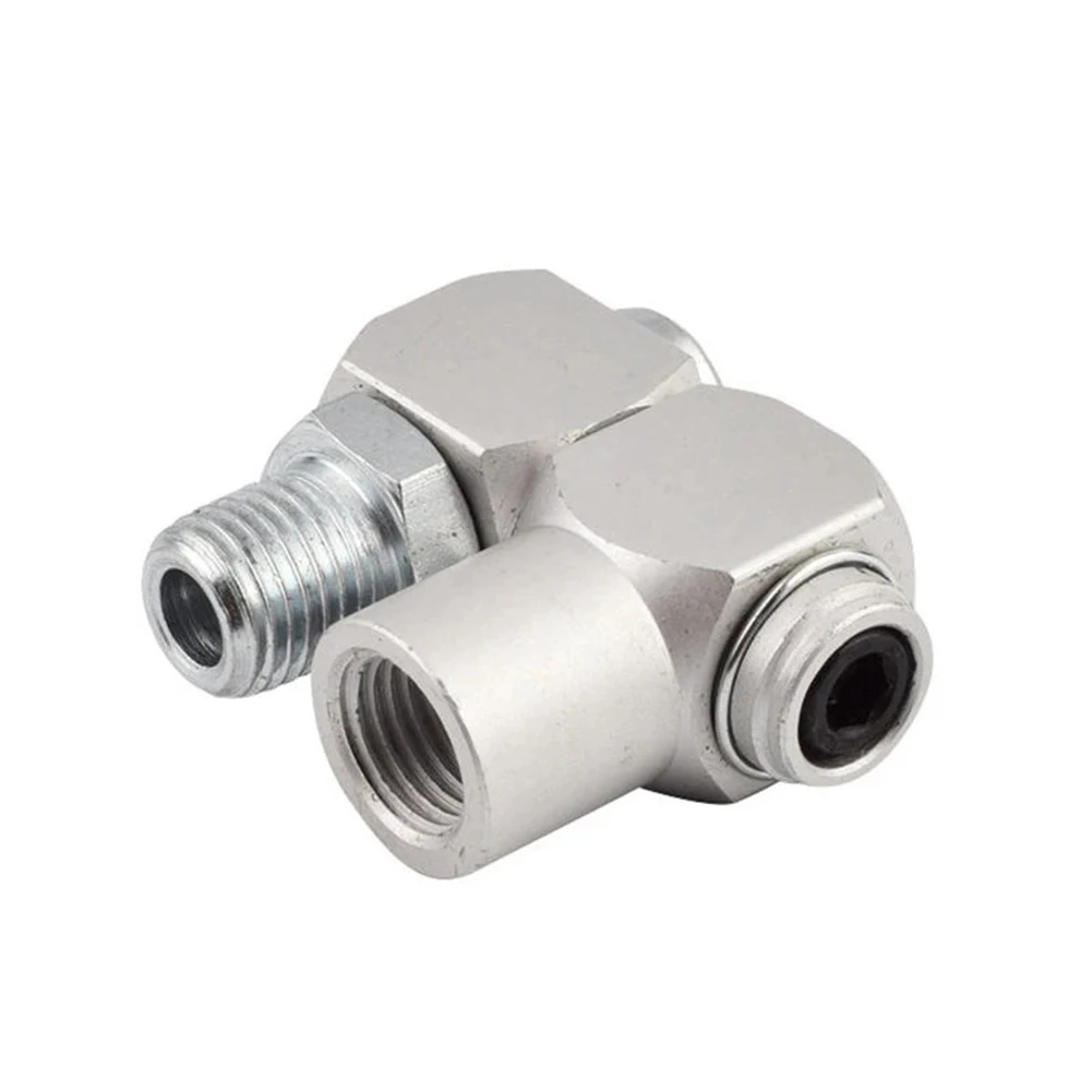 

For All Corresponding Air Tool Air Connector Swivel Aluminum 1/4\" 12.5mm 1pcs 360° Adapter Air Hose Connector