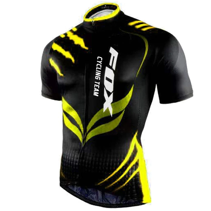 Fox Cycling Team Bike Jersey Men Short Sleeve Mtb Clothing A