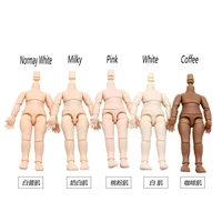 112 ob11 body bjd doll movable jointed normal white coffee body doll suitable for gsc head