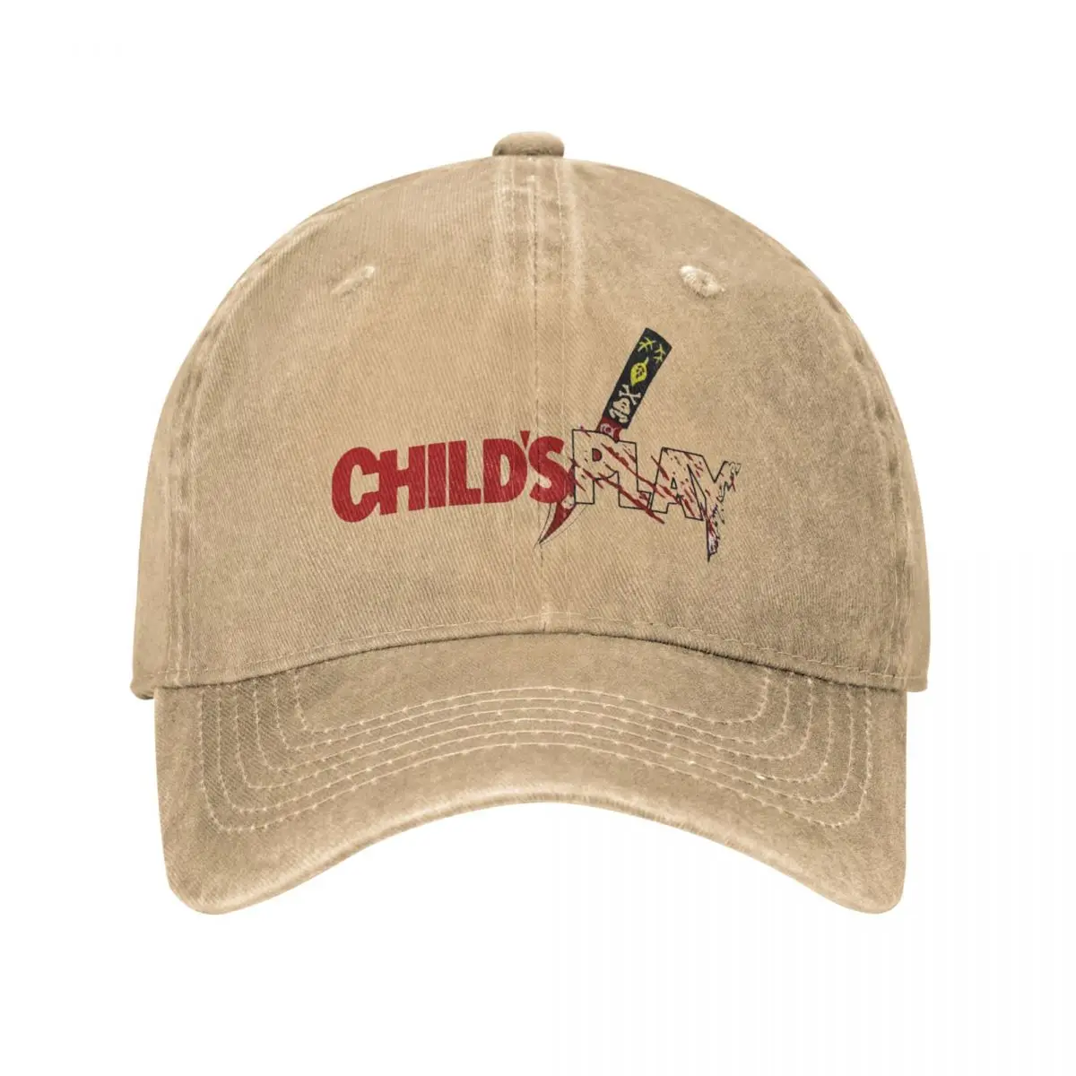 

Child's Play 1988 Bloody Men Women Baseball Caps Chucky Doll Distressed Denim Washed Hats Cap Classic Workouts Snapback Hat