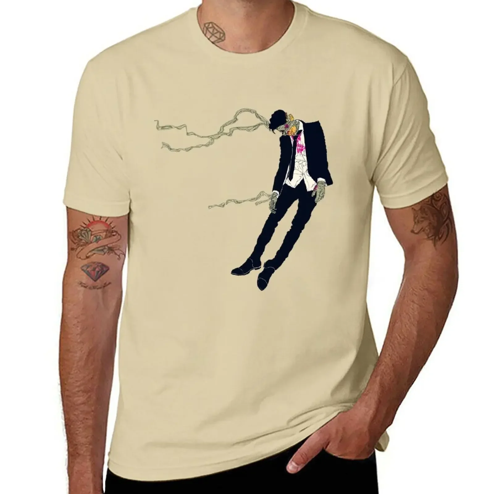 Мужские забавные светлые топы Черный свитшот для кровавого цвета аниме модный