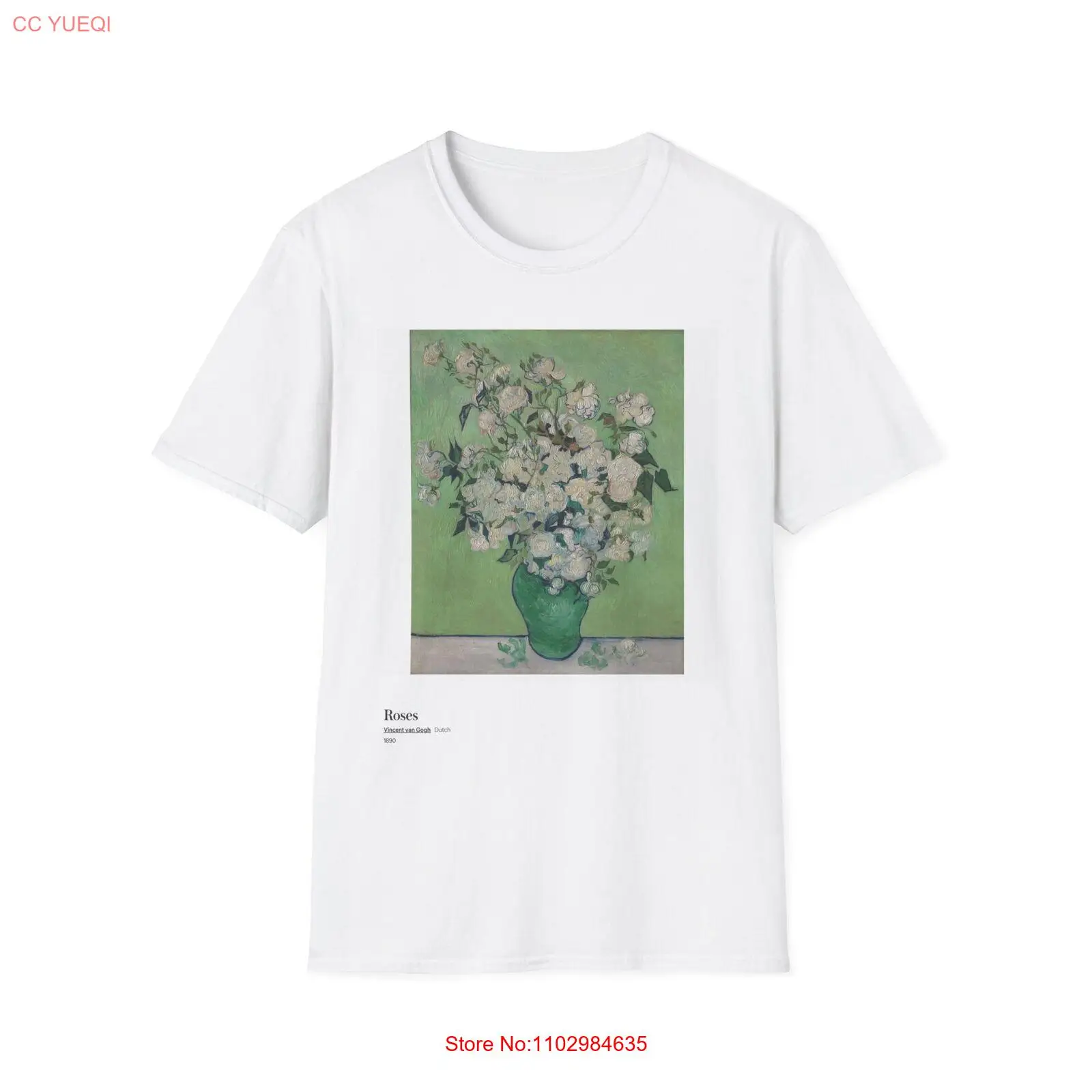 Футболка с изображением Ван Гога подарок тройник дочь учитель сестра