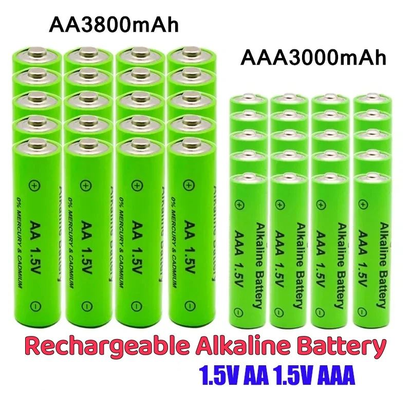 Щелочная аккумуляторная батарея AAA (1 5 В 3800 мАч) 16-4 шт