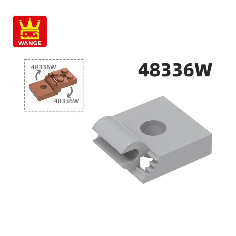 Wange 48336 Вт 100 г/128 шт. 2x2 продольные зажимные блоки Moc цветные аксессуары совместимые